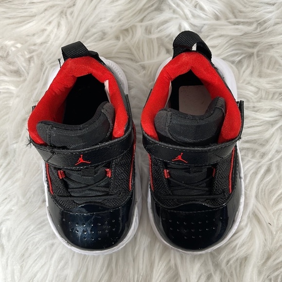 Nike Air Jordan Stay Loyal Black Red Bred DC7231-001 Toddler Baby Shoes 5C - Picture 4 of 15
